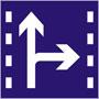 车道行驶方向标志|交通安全标志