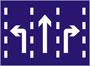分向行驶车道标志|交通安全标志