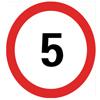 限速标志-限速5|禁止标志|禁止超速标志